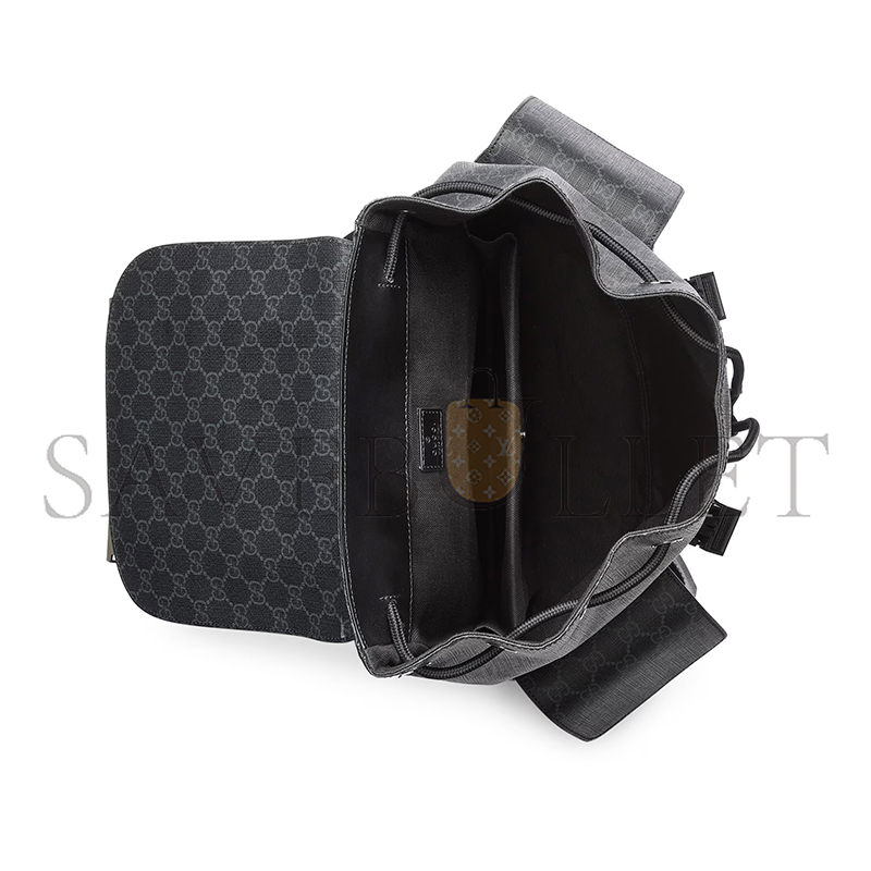 GUCCI GG BLACK LARGE BACKPACK 792080 FADJQ 1185 (46*35*12cm) GUCCI GG BLACK LARGE BACKPACK 792080 FADJQ 1185 (46*35*12cm)